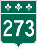 Route 273 marker