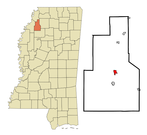 File:Quitman County Mississippi Incorporated and Unincorporated areas Marks Highlighted.svg
