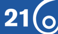 RTBF 21 logo from 1996 to 1997