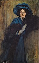 Retrato de dama en azul (1897-1905, Muzeum Sztuk Pięknych w Bilbao