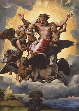 RaphaelVision of Ezekiel. 41 × 30 cm.