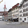 Rathausplatz und Pfarrkirche