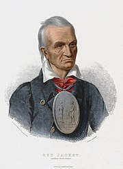 Вашингтонның бейбітшілік эмиссары Seneca бастығы Сагойеватаның портреті