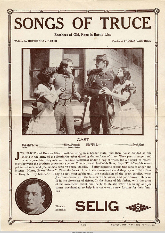 Description de l'image Release flier for SONGS OF TRUCE, 1913.jpg.