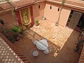 A Riad courtyard with fountain at side