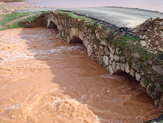 Bridge over the Azuer in the small town of Daimiel