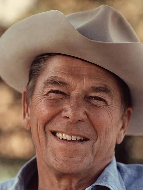 Image: Ronald Reagan with cowboy hat 12 0071M edit (1)