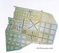 Otto Heider's plan from 1649 Rosenborg gardens - Otto Henneer 1649.jpg