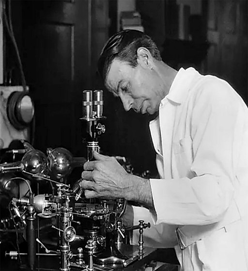 Royal Raymond Rife in his Lab - November 1929