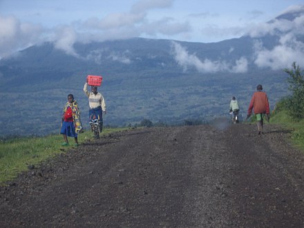 Countryside road in Rwanda