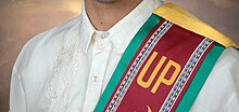Sablay, a ceremonial sash worn by graduates in the Philippines Sablay3.jpg