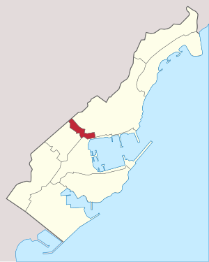 Location of Ravin de Sainte-Dévote in the Principality of Monaco