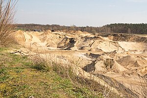 Sand mining on Brelinger Berg