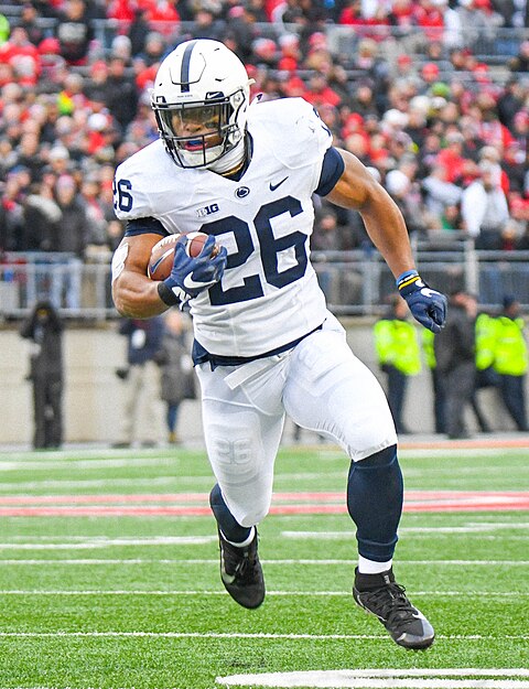 Barkley with Penn State in a game against Ohio State at Ohio Stadium, October 2017