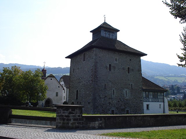 Pfäffikon Castle, one of the castles built by outside landlords to control their lands in Schwyz