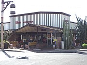 The Sterling Drug Store building was built in 1921 and is located on the corner of N. Brown Avenue & E. 1st Avenue. It was renovated in 1948 and now houses Saba's Department Store. It is listed in the Scottsdale Historic Register.