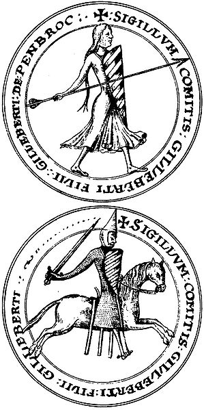 Seal of Gilbert Fitz Gilbert, Earl of Pembroke