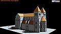 3D historical restoration of the Romanesque-period form of the St. Sebald Church