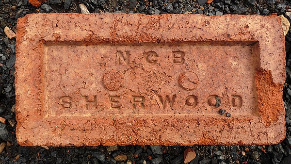 Brick made at NCB Sherwood