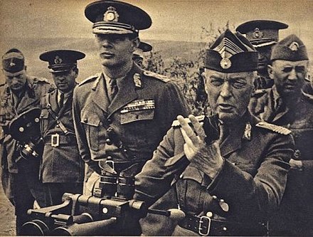 King Michael I (left) and Ion Antonescu (right)
