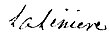 Signature de Antoine-François de Guichard de La Linière