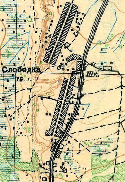 План деревни Слободка. 1930 год