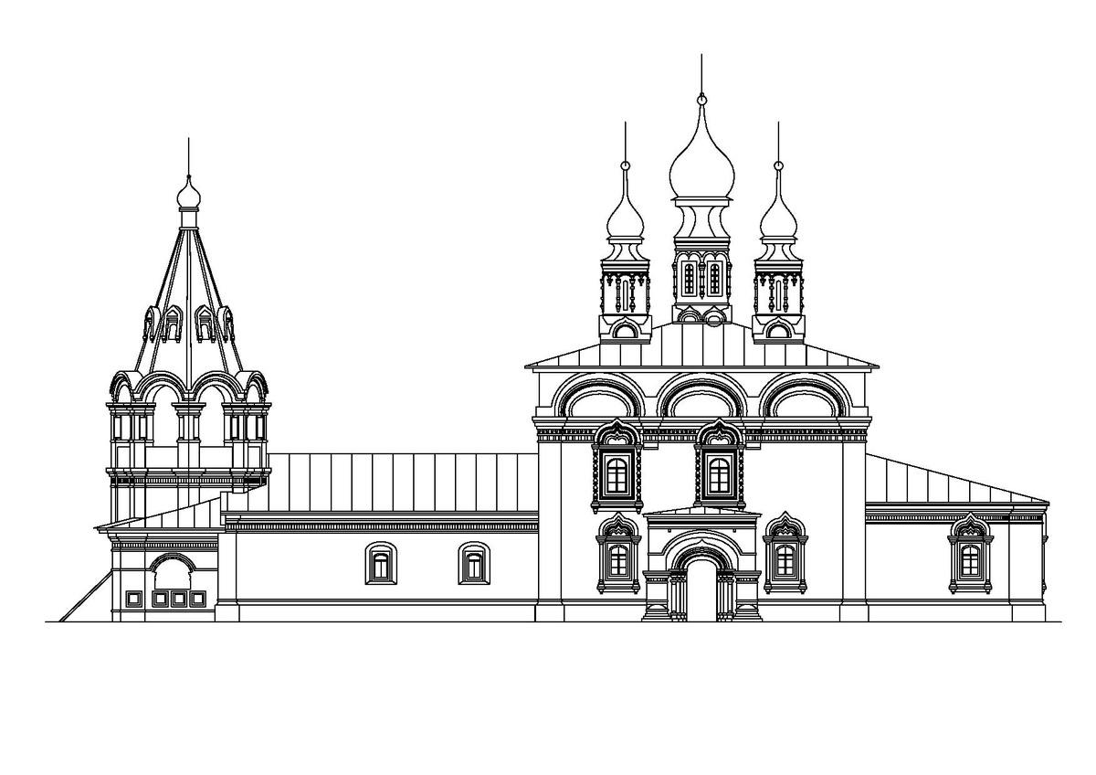 благовещенская церковь конногвардейского полка чертежи