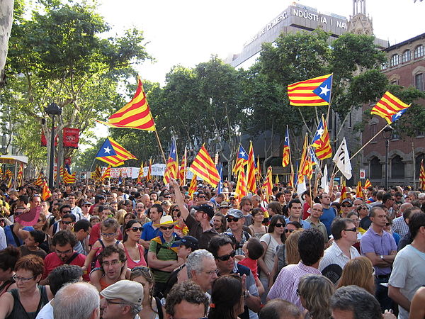 A Catalan independence protest in July 2010