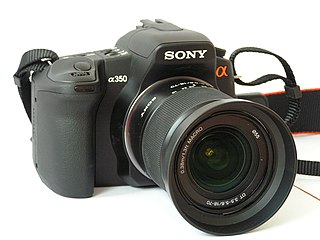 Sony Alpha 350 digital camera model