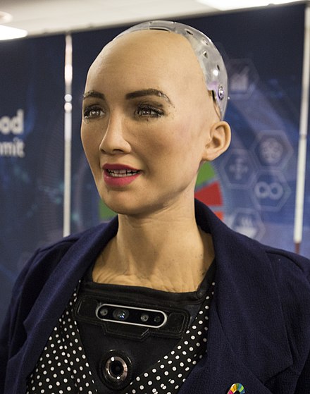 Sophia, a robot known for human-like appearance and interactions