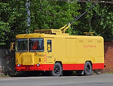 Spb Freight trolley in 2nd depot at Arsenalnaya Street.jpg