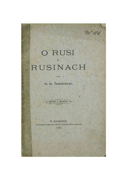 File:Stanisław Tarnowski-O Rusi i Rusinach.pdf