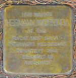 Stolperstein Rennbahn 8, Eisenach-Hermann Knorringa-CTH.JPG