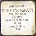 image=FILE:Stolperstein_Siegen_Landesmann_Sophie_geb_Frohsinn.jpeg