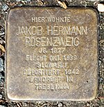 Stolperstein für Jakob Hermann Rosenzweig