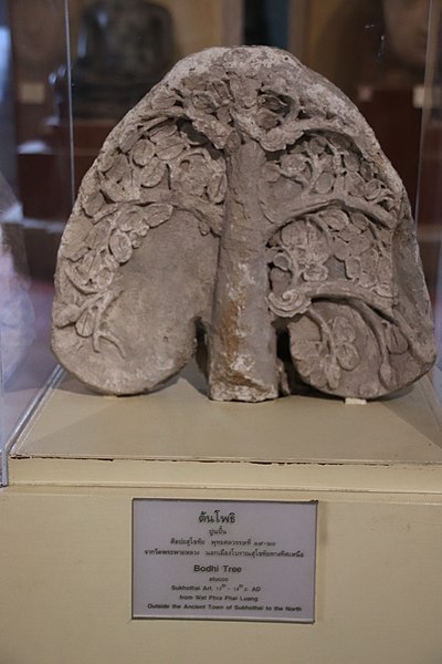 File:Stucco Bodhi Tree, 13th-14th Cent., Ramkhamhaeng Museum, Sukhothai (46732644875).jpg