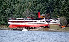 Earnslaw on slipway TSS Earnslaw (26) (8655807591).jpg