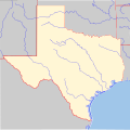 A blank map of Texas.