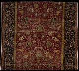 The Emperor's Carpet (detail), second half of the 16th century, Iran. Silk (warp and weft), wool (pile); asymmetrically knotted pile, 759.5 x339 cm. The Metropolitan Museum of Art, New York