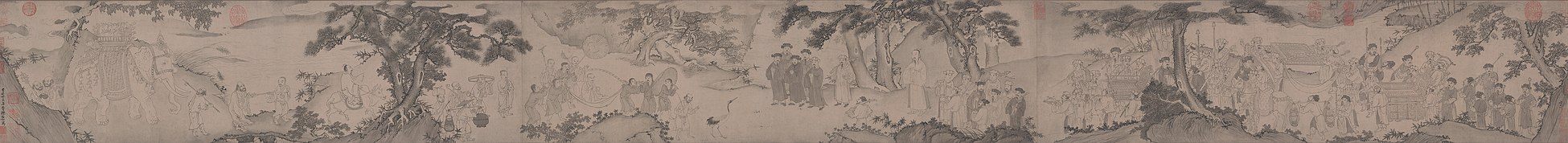 The Mahasattva of Truc Lam leaves the Mountain 竹林大士出山圖