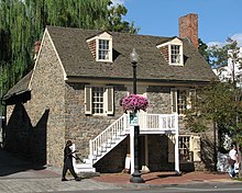 Old Stone House, built 1765, is the oldest building structure still standing in Washington, D.C. The Old Stone House.jpg