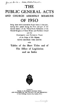 The Public General Acts of the United Kingdom and Church Assembly Measures 1950 (14 & 15 George VI).pdf