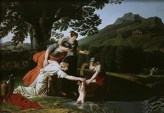 Thetis Immerses Son Achilles in Water of River Styx by Antoine Borel.jpg
