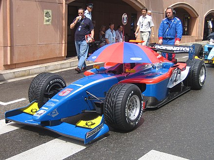 Timo Glock dans sa monoplace de GP2 à Monaco en 2007.