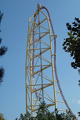 Top Thrill Dragster top hat at Cedar Point, Sandusky, Ohio Top Thrill Dragster (Cedar Point) 01.jpg