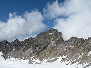 South-east face of the Tschenglser Hochwand seen from the Kleiner Angelusferner