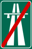 End of motorway