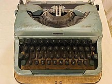 Typewriter with Osmanya letters, from British Somaliland