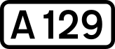 A129 road shield