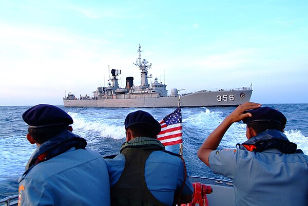 Indonesian frigate KRI Karel Satsuit Tubun (356) part of the Indonesian phase of exercise Cooperation Afloat Readiness and Training (CARAT)